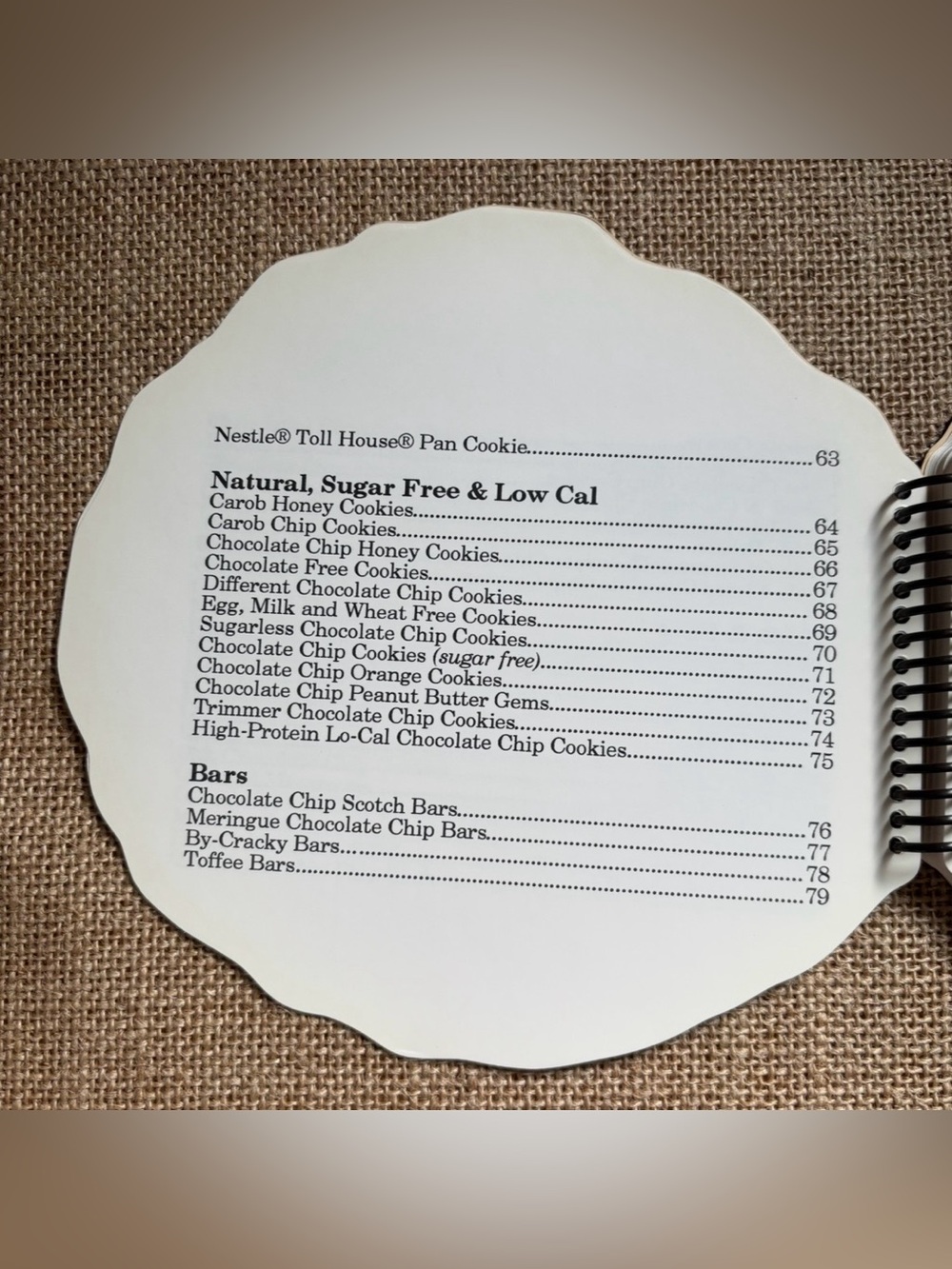 Vintage Spiral Bound Chockful O Chips Cookie Cookbook Dessert Baking Food - Picture 6 of 9